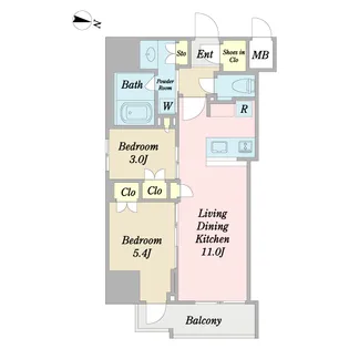クレストコート池上【12階】の間取り
