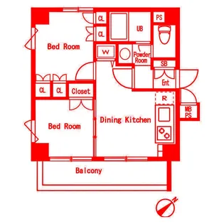 ジェイパーク元住吉【3階】の間取り