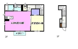 サガミベイ・フォース【2階】の間取り