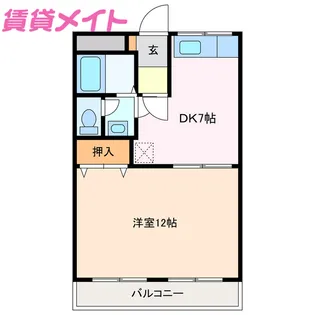 シティハイツパテリッシアIII【2階】の間取り