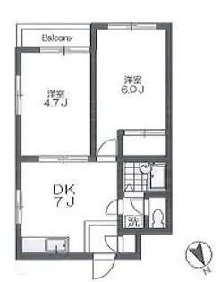 ウィステリア久が原【3階】の間取り