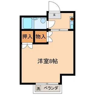 パークサイドマンション【2階】の間取り