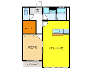 フローラII【1階】の間取り