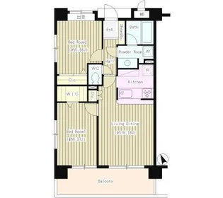 PARK MIRACOSTA【4階】の間取り