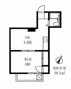 CASA戸越公園【2階】の間取り