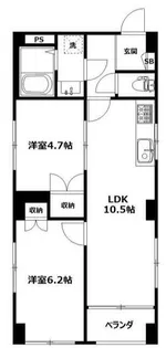 神奈川県横浜市保土ヶ谷区岩井町【マンション】の間取り