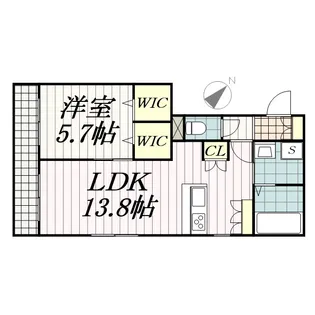 シャルムK【1階】の間取り