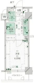 東京都新宿区西新宿8【マンション】の間取り