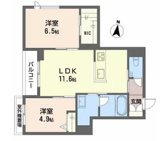 ゼーゲンハウス【3階】の間取り