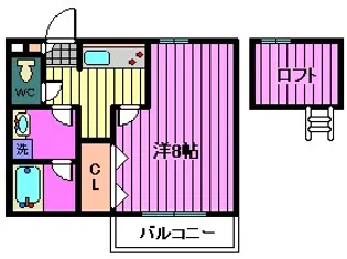 アドヴァンスカルミア【2階】の間取り