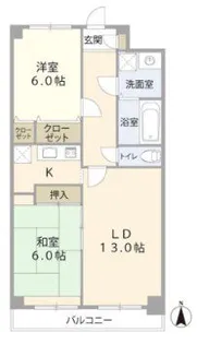 ルグラン東葛西【2階】の間取り