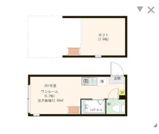ハーモニーテラス豊島II【2階】の間取り