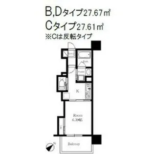 リアライズ清閑町【7階】の間取り