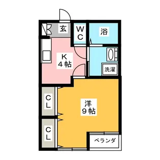 タウンフラットIII【2階】の間取り