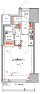 ハーモニーレジデンス菊川ステーションフロント【10階】の間取り