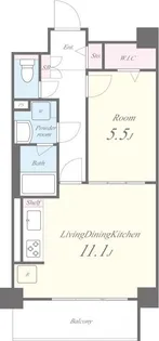 グーフォ クオーレ【1階】の間取り