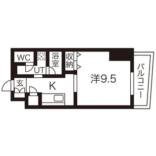 レフィーナ円山【6階】の間取り