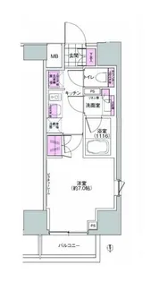 プレジリア東日本橋【3階】の間取り