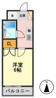 フラット75【2階】の間取り