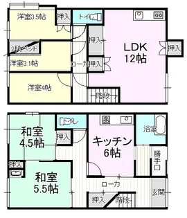 山口県周南市栄町2【一戸建】の間取り