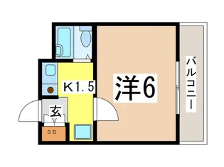 リヴィエ-ル向原【1階】の間取り