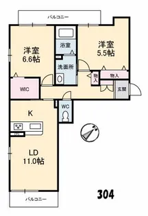 ベレオ大宮【3階】の間取り