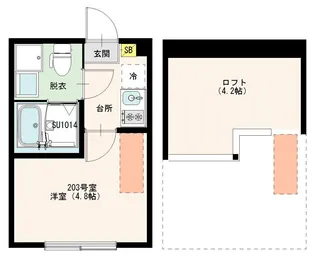 (仮称)北小岩六丁目8 Designer Apartment【2階】の間取り