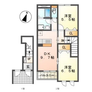 アズレージョ【2階】の間取り