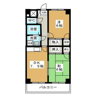 鳥見3-4マンション【4階】の間取り
