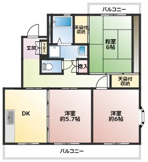 スプリームヒル【2階】の間取り