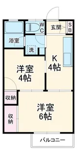 松本荘【2階】の間取り