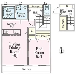サントル上北沢の間取り