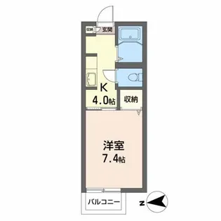 オリオンハウス【2階】の間取り