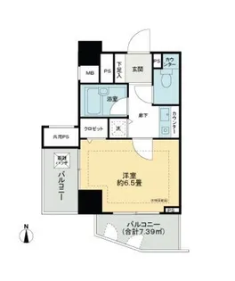 アルシオン芝浦【2階】の間取り