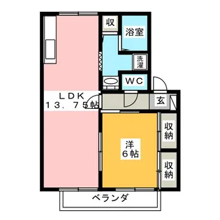 メルベーユ【2階】の間取り