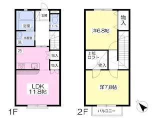 ラフィーネ郡山【1階】の間取り