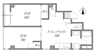 UコーポI【3階】の間取り