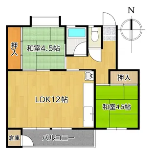 鈴が台マンション D棟【1階】の間取り