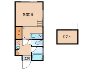 ネイサンスきよの【4階】の間取り