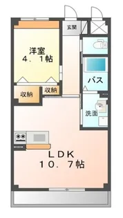 ルミナスパークサイド【2階】の間取り