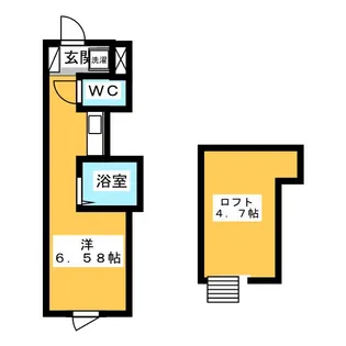 プライムテラス生田【2階】の間取り