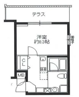 ジョイシティ駒沢大学【1階】の間取り
