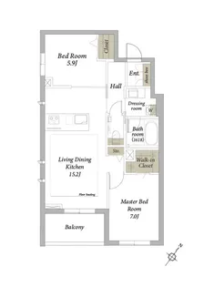 ステラ松濤【2階】の間取り