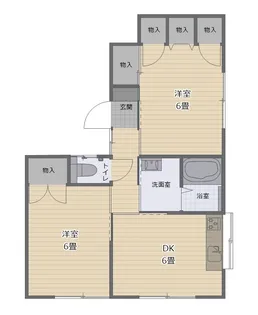 沢尻青山ハイツII【1階】の間取り