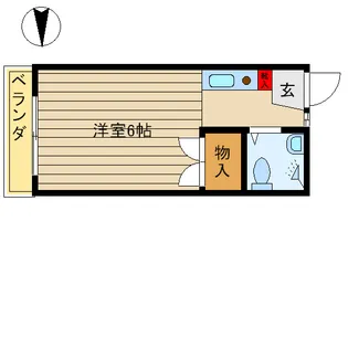 ハイツ斉藤【2階】の間取り