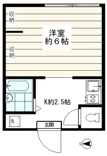 ブルックス椎名町【1階】の間取り