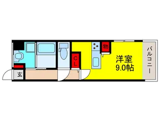 ハイダウェイホーム茨木【1階】の間取り