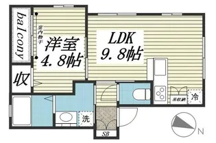 ラフィネ前原(ラフィネマエバラ)【2階】の間取り