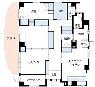 マンションコア【1階】の間取り