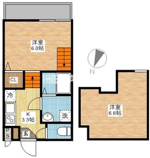 ヴィオラ田中町Hill II【2階】の間取り